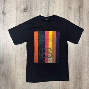 Stussy Men's Black Graphic T-Shirt
